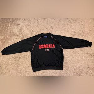 VTG Y2K / 90's Georiga Bulldogs team apparel pullover / windbreaker (L)